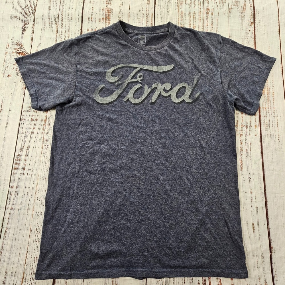 Ford Offical Licende Blue Short Sleeve Cotton Blend T-Shirt Men's M